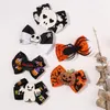 Décoration Halloween Coiffes ruban grosgrain pour bébés filles Ghost Pumpkin Pinche à cheveux Clips Hair Accessoires