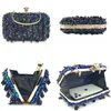 Torby wieczorowe portfele mody multi kolor luksusowe damskie przyjęcie ślubne torebki weselne torba komunalna 231123