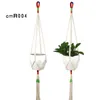 Slanke Macrame Plantenhanger Katoenen Touw Hangende Plantenhouder Bloempothouder Binnen Buiten Balkon Decoratie Muurkunst