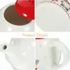 Dinnerware Sets Christmas Teapots Ceramic Coffee Kettle Santa Gnome Design Farmhouse Milk Pot Xmas Porcelain Loose Leaf Nordic