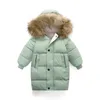 衣類セット冬のファッションの子供たちはジャケットを下ろします厚い十代の若者コート暖かいパーカーの子供服