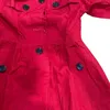 Coat Children's Classic Trench Single-Breasted Girls Transition Jacket z Hood Princess Windbreaker Emes