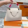 Designer-Tasche, Geldbörse, Umhängetasche, Handtasche, modische Umhängetasche, luxuriös, verstellbarer Schultergurt, Metall, Leder, elegant