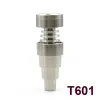 Titanium Nail Domeless 6 IN 1 Joint 10mm 14mm 18mm Dual Function Screw GR2 Water Pipes Dab Rigs Wax Tools ZZ