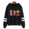 New Merry Christmas Printed Autumnwinter Sweater Casual Loose Fit Plush Hoodie for Women