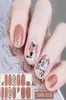 Lamemoria 14 punte adesivi per smalto completo adesivi per unghie simpatici animali modello autoadesivo decalcomanie per nail art strisce manicure intera3651824