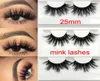 Whole long dramatic mink lashes 25mm real mink eyelashes 25MM 3D mink big eyelashes costom box4279013