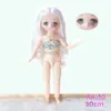 Dockor Anime 3D Eyes BJD Doll Body 1 6 Manga Face sfärisk gemensam naken haploid docka med olika hårstrån tillbehör för flickor leksaker 231122