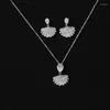 Ketting oorbellen set sieraden Hadiyana romantische temperament shell vorm en vrouwen feest zijn verloofd cn1216 conjunto de joyas