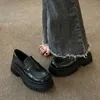 Klänningskor grunt mun casual kvinna sko slip-on höst oxfords kvinnliga skor