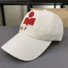 Женская и мужская модная бейсболка Casquette Mar Ant Canvas Дизайнерская шляпа от солнца с нашивкой из телячьей кожи Хлопковая подкладка Cappello Soft Luxury Marant6zcp