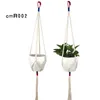 Slim Macrame Plant Hanger Cotton Rep Hanging Plant Holder Flower Pot Holder Inomhus utomhus balkong dekoration väggkonst