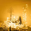 Décorations de Noël 7m12m22m32m solaire LED fée chaîne lumière extérieure étanche 8modes rue guirlande pour fête de mariage décoration lampe 231123