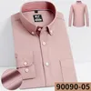 Chemises habillées pour hommes Oxford mode coton à manches longues décontracté coupe ajustée couleur unie formel classique polyvalent affaires confort chemise