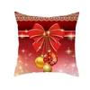 Kussen /decoratief 2023 Kerstmis huisdecoratie Kerstmis Decor Case Santa Cotton Linen Sofa Auto Wordtoeslag