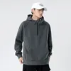 Hoodies masculinos marca outono harajuku moda preto esportes hoodie 2023 coreano rua vestuário zíper wear