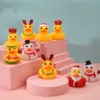 New 6/1PC Christmas Little Yellow Duck Children's Water Toys Knead Called Modeling Rubber Ducks Toys Car Ornaments Baby Shower Toys