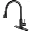 Kitchen Faucets 304 Black Pull Faucet Stretch American Style Cold And