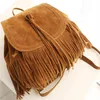 School Bags DIDABEAR Fashion Women Tassel Backpacks Girls Vintage Suede Shoulder School Bags Travel Backbags Mochilas Sac A Dos 230422