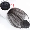 Челка LiHui Fake тупая воздушная челка для наращивания волос на заколке Синтетическая искусственная бахрома Натуральная накладная шиньон для женщин на клипсе с челкой 231123