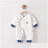 Filtar Swaddling baby onesie Autumn and Winter Thin Cotton Clothes Bujacket Clip 40g Born fl Moon Clothing Drop Delivery Kids Matern OT7B3