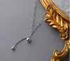 Ketten S925 Sterling Silber Halskette für WomenLight Luxus Schlüsselbeinkette lange Herbst und Winter Schmuck Großhandel