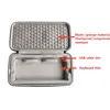 Duffel bags portátil casca dura estojo de transporte para ginkgo65 personalizado teclado saco caixa de armazenamento ginkgo 65%-resistência
