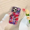 Mobiltelefonfodral Casetify Art Butterfly Fresh Flowers Glitter Case For iPhone 14 13 11 12 Pro Max Luxury Colorful stockproof Acryl Clear Cover J230421 HKD230807