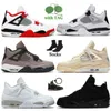 Top Fashion 4 Women Men Basketball Shoes Jumpman 4S Heren Trainers Fire Red Military Black Taupe Haze Sail White Oreo Bred Cat University