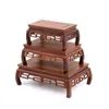 Decorative Plates Wooden Carving Crafts Decorations Solid Wood Brackets Rectangular Strange Stone Flower Pots Buddha Statue Bases