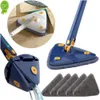 New Floor Cleaning Mop 360 Rotatable Squeeze Floor Cloth Multipurpose Adjustable Water Absorption for Home Wall Car Kitchen Supplies