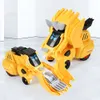 Ny 2 i 1 Monster Truck Transformation Car Toy Children Dinosaur Car Toy Transformation Toys Boy Deformation Figurer Robot Toy Gift