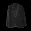 Abiti da uomo Marchio di abbigliamento Moda Smoking Casual Blazer Slim-Fit monopetto Giacca Cappotto di alta qualità 4XL-M