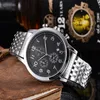Boss Watch Mens Luxury Watches Quartz Movement 44 мм все на циферблат Hugo Chronograph Designer Clock Leather Band