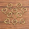 Charms 30pcs 14X18mm Metal Alloy Hollow Heart Pendant For Jewelry Making DIY Handmade Craft 2023 Product Wholesale