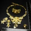 Necklace Earrings Set Womens Jewelry Gold Plated Ring Bracelet Fashion Accessories To Nigeria H00211