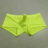 Underpants Mens Boxers Ice Silk Underwear 3D Crotch Boxer Elephant Nose Shorts Pouch Swimwear Trunks Lingerie Thin Men's Swim