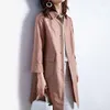 Trench femminili da donna Giacca da donna Lunga lunghezza Lunga primavera Autunno Autunno Casual Elegante Business Formale Office Office Offritto