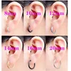 Hoop oorbellen 6 stks/pack roestvrij staal klein voor vrouwen mannen cirkel oorringen piercing 8 mm/10 mm/12 mm