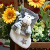 Party Hats Christmas Stockings Pendant Display Holiday Decorations Winter Thick Lint Gifts Exquisite Compact Supplies 231122