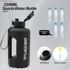 Wasserflasche GFUL 2,2 l, große Sport-Wasserflasche mit Fassungsvermögen, Hand-AK-sichere Trinkwasserflasche, Küche, Reisen, Outdoor, Fitness, Q231123