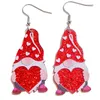 Dangle Earrings Cross Border Glitter Acrylic Pink Valentine's Day Animals Interesting Cute Dwarf