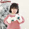 Gants sans doigts pour enfants filles gants de lanière de Noël style d'hiver gants chauds en peluche pour bébé confortables et doux gants pour garçons cadeau de Noël 231123