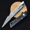 Новое прибытие A1903 Flipper Folding Nofge M390 Атласный/черный лезвие ручка из нержавеющей стали на открытом воздухе походы на рыбалку EDC Pocket Tool Ножи