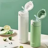 Water Bottles GIANXI Bouncing Straw Thermos Cup Stainless Steel Termos Bottle Simple Ins Style Portable Insulated Cups Drinkware 231123