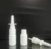 1000 pièces 10 ml blanc vide en plastique bouteille de pulvérisation de nez pompe nasale bouteilles de pulvérisation rechargeables conception pour bouteilles d'emballage médical