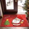 Halı Noel Tasarımcısı Halı kalınlaştırılmış PVC Halı Kapı Mat Karikatür Noel Dekorasyonları Kişisel Yapılmış Ayak Pedleri