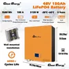 Energy Storage Battery Cloudenergy 48V 150Ah Wall Mounted Lithium Lifepo4 Deep Cycle Pack 7680Wh 6000Add Life Cycles Built-In 100A Bms Dhdil