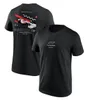 T-shirt à manches courtes pour hommes, uniforme d'équipe de course automobile F1, décontracté, été 2023