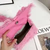 Torby wieczorowe Furry jesienne zima litera b ciepłe owłosie małe projektant torebki crossbody długie paski faux fur mini torebki na ramię 231123